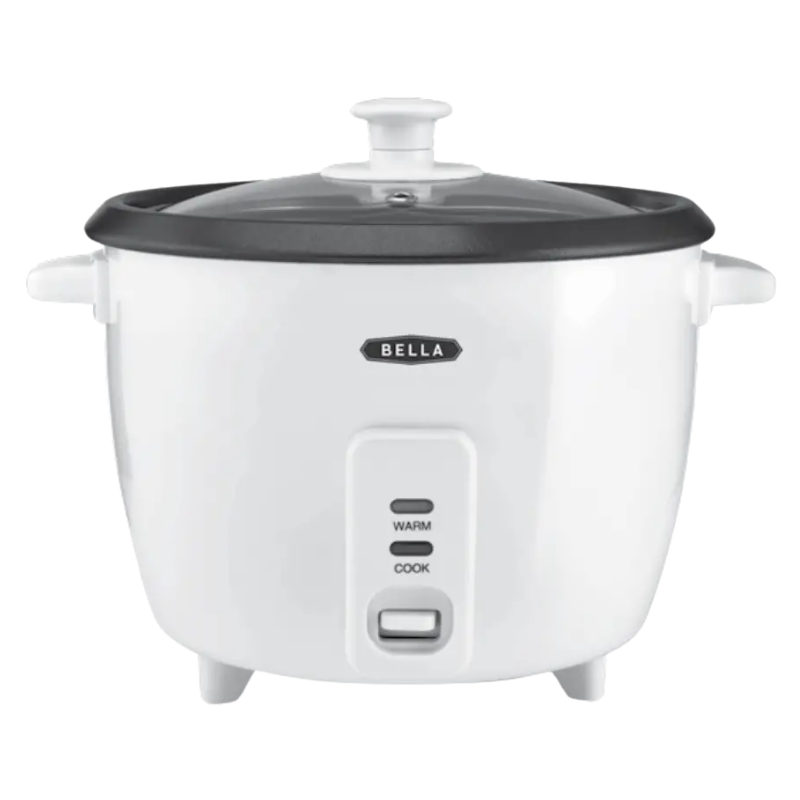 BELLA17234 Bella Rijstkoker 8 Kopjes BELLA17234 – Rijstkoker met warmhoudfunctie en stoommandje