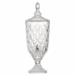 Kristallen drankdispenser met kraan voor sap of water