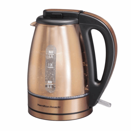 Hamilton Beach Draadloze Elektrische Waterkoker 1.7 Liter 220V – Moderne waterkoker met 360 graden draaibare basis