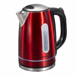 Hamilton Beach Draadloze Elektrische Waterkoker 1.7 Liter Rood (41060) – Stijlvolle rode waterkoker met verborgen verwarmingselement en 360° basis voor veilig gebruik