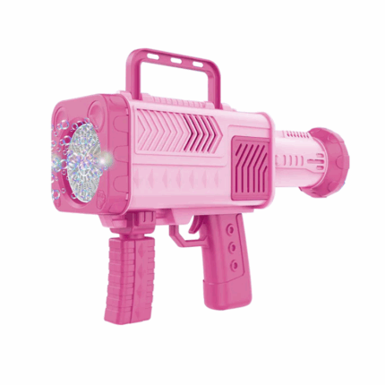 Roze automatische bubble gun bellenblaas speelgoed