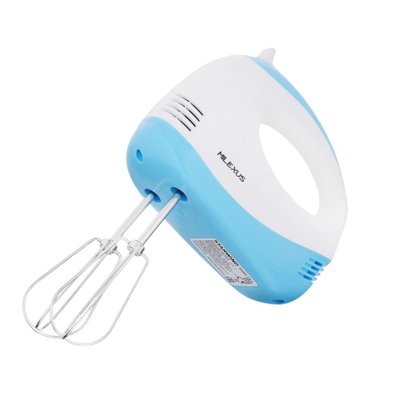 Milexus Elektrische Handmixer 5 Snelheden (ML-BHM53-110V) – Compacte handmixer met roestvrijstalen kloppers en ergonomisch handvat
