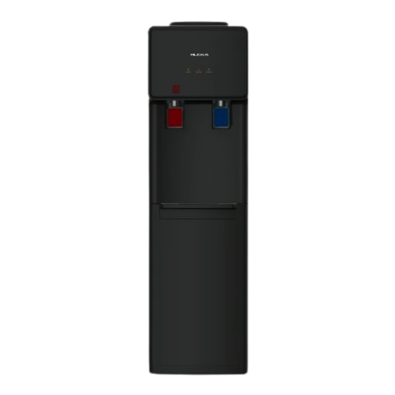 Milexus Bovenlader Waterdispenser met warm- en koudwaterfunctie, geschikt voor thuis en kantoor.