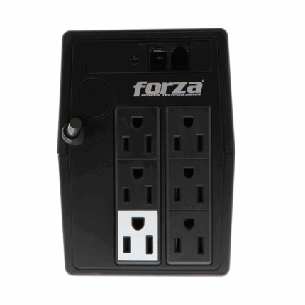 • 500W UPS met 6 stopcontacten en USB-aansluiting