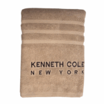 Kenneth Cole badlaken 76x152 cm in bruine kleur, zacht en absorberend
