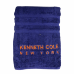 Kenneth Cole badlaken 76x152 cm in navy kleur, zacht en absorberend