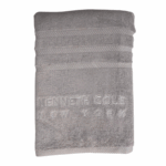 Kenneth Cole badlaken 76x152 cm in zilver kleur, zacht en absorberend