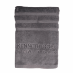Kenneth Cole badlaken 76x152 cm in dark gray kleur, zacht en absorberend