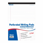 Bazic wit schrijfblok A4 met 50 vellen stevig papier