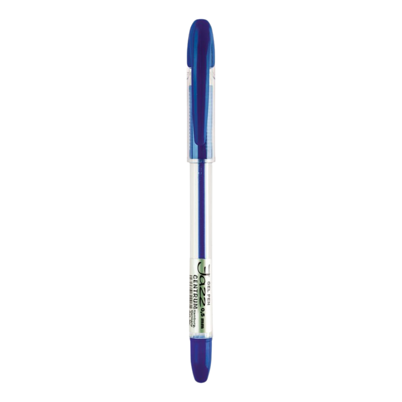 551582073 entrum Jazz Gelpen 0.5 mm met rubberen grip – blauwe gelinkt en fijne punt"
