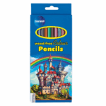 Centrum kleurpotloden set van 12 stuks in houtvrije uitvoering met heldere kleuren