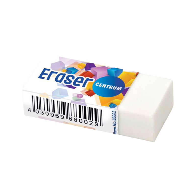 551588002 Centrum veger (gum) van 42×18×11 mm in wit, geschikt voor potloodwissen