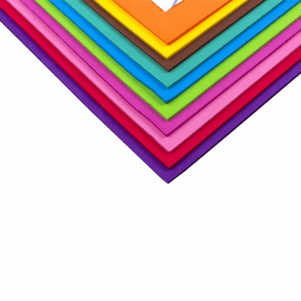 Zelfklevend EVA foam in 10 kleuren – A2 formaat, 2 mm dik – knutselmateriaal