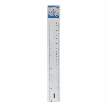 Spirit plastic liniaal 30 cm transparant met maatverdeling