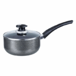Brentwood Sauspan 1.5 Quart – Aluminium pan met anti-aanbaklaag en granietstructuur
