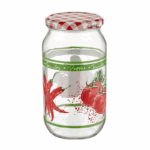 glazen voorraadpot met vrolijk design – Qlux