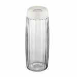 Qlux Glazen Voorraadpot met Geribbeld Design – 1.6 Liter