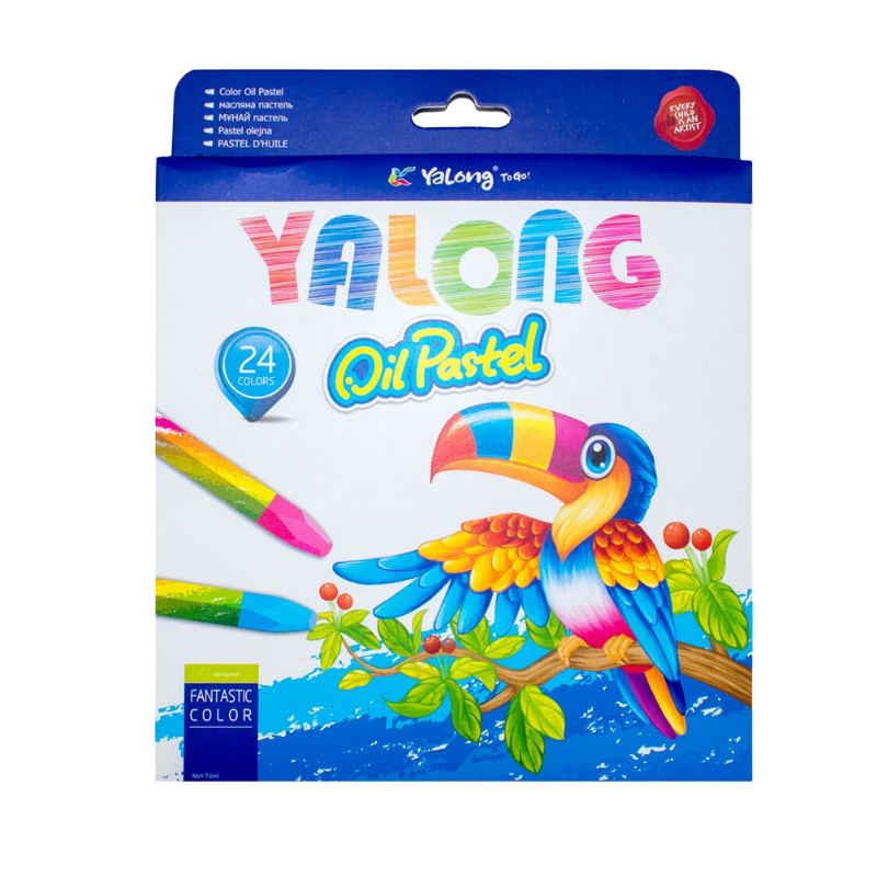 EY315 Yalong oliepastel krijtjes set van 24 stuks in diverse heldere kleuren