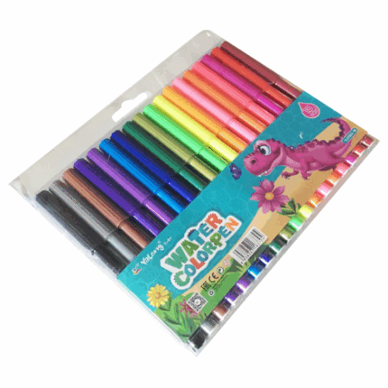 Yalong Viltstiften 18 Stuks in transparante verpakking – uitwasbare stiften