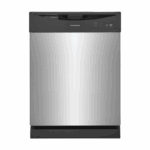 Frigidaire 24 inch vaatwasser met roestvrijstalen binnenkant en ruimte voor 12 couverts.