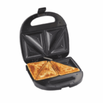 Hamilton Beach panini- en sandwichmaker met zwevend cafédeksel en antiaanbak grillplaten voor 2-3 broodjes