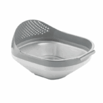 Qlux inklapbare rijstzeef 3000 ml – groot siliconen vergiet