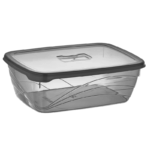 Qlux plastic voedselcontainer 3200 ml met luchtdichte deksel
