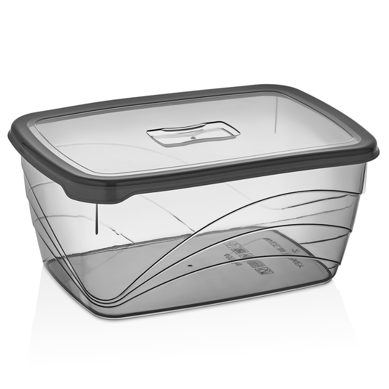 L00770 Qlux plastic voedselcontainer 4600 ml met luchtdichte deksel