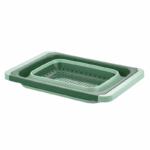 Qlux Inklapbare Vergiet met Handvat 5.5 Liter – Opgevouwen en Uitgevouwen Weergave