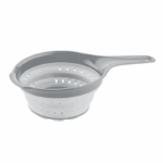 Inklapbare vergiet met handvat 1500 ml – siliconen keukenvergiet