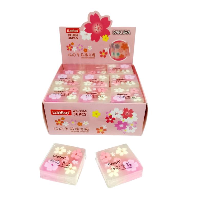 L0228570 Weibo vierkante veger 35x35x10 mm in pastelkleuren