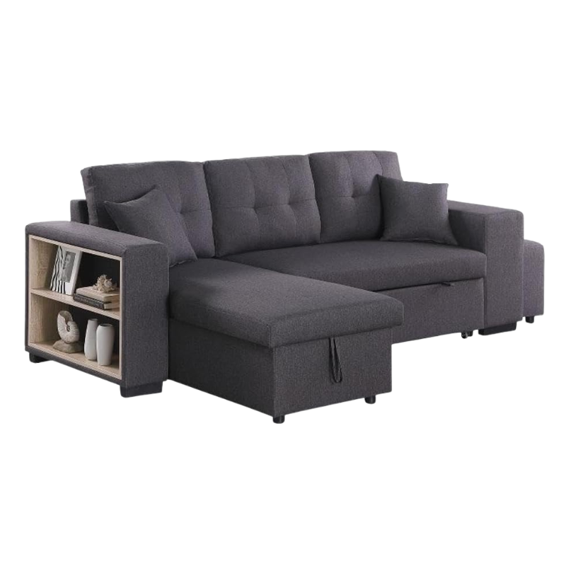 L0805010BL Multifunctioneel Bankstel Zwart - Afbeelding 1