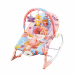 Babywipstoel met speelboog en hangspeeltjes in neutrale kleuren