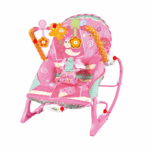 Babywipstoel met speelboog en hangspeeltjes in neutrale kleuren