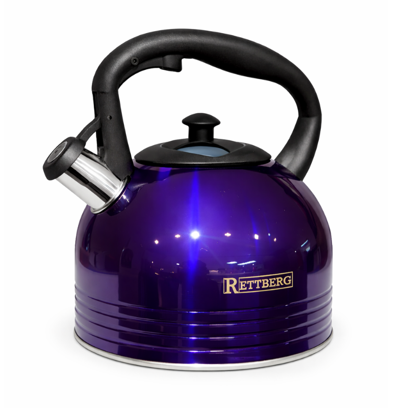 LS334 Rettberg fluitketel van 3 liter met stevig handvat en fluitsignaal, geschikt voor alle warmtebronnen