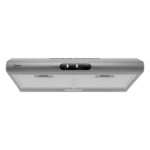 Midea Onderbouw Grijze / Stainless steel Afzuigkap 60 cm met aluminium vetfilter en LED-spot