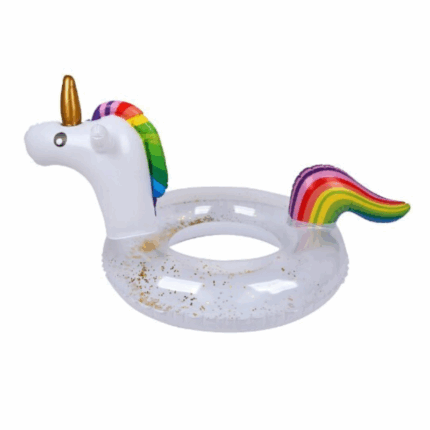 Opblaasbare Unicorn Zwemring – Regenboogkleurige Eenhoorn voor Waterpret