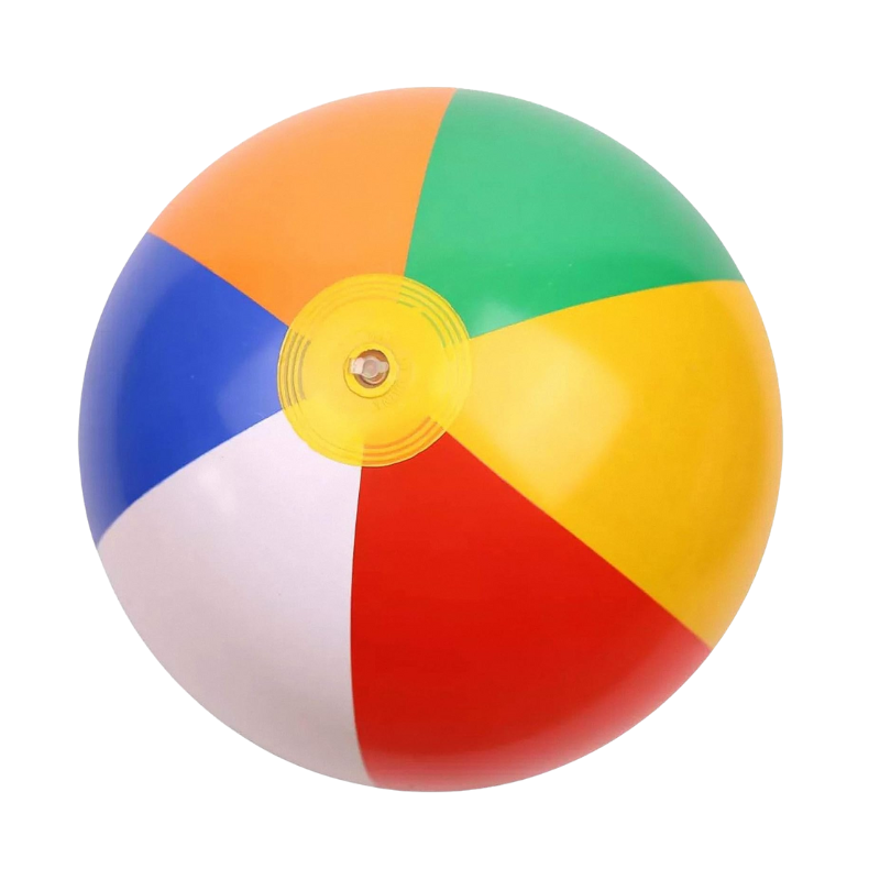 S0418393 Opblaasbare strandbal 15 cm – kleine speelbal voor buiten en water