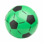 Opblaasbare strandbal 50 cm met voetbalprint – speelbal voor buiten en water