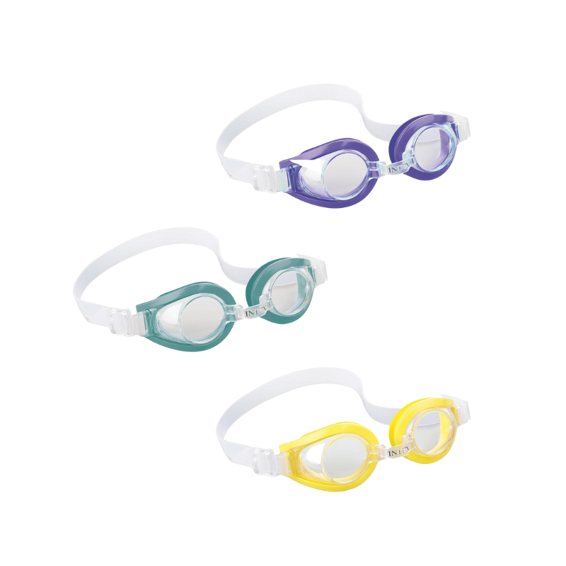 S0418559 Intex zwembril voor kinderen – groen, geelof paars– per stuk verkrijgbaar