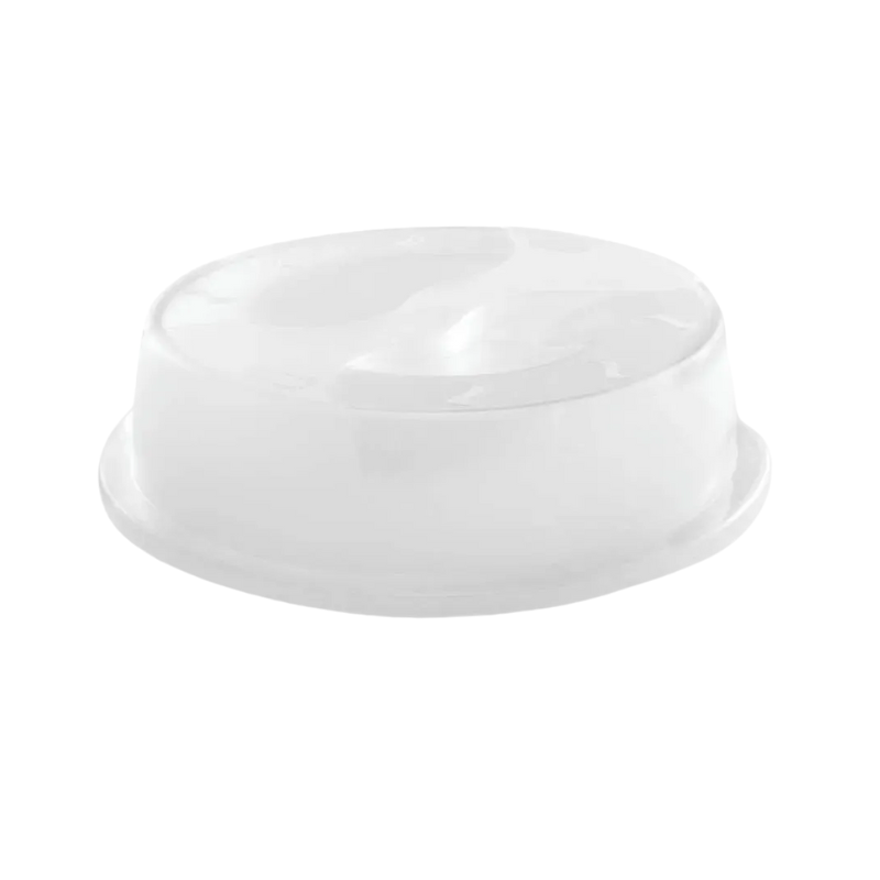 1255E Plasvale magnetron deksel 25 cm – transparante BPA-vrije deksel voor het afdekken van borden in de magnetron
