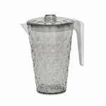 Plasvale Plastic Karaf Crystal 2 liter met deksel Cristal Line