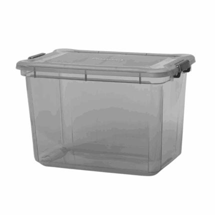 Plasvale opbergbox 27 liter – stevige BPA-vrije kunststof bewaardoos met deksel voor speelgoed, kleding en huishoudelijke opslag