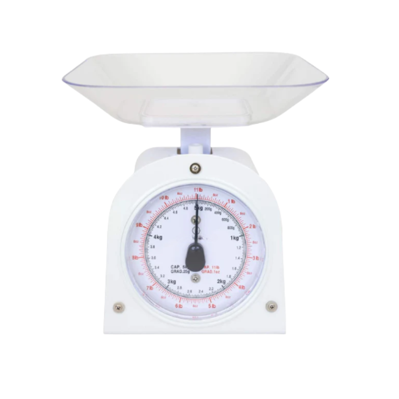 73906446 Bistro keukenweegschaal 5 kg – analoge retro weegschaal met afneembare kom voor bakken en koken