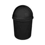 Plasvale prullenbak met schuifdeksel – compacte BPA-vrije afvalbak van 4.1 liter voor badkamer, toilet of kantoor