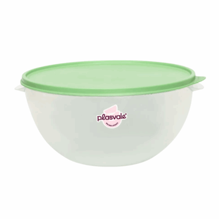 Plasvale opbergcontainer van 4,75 liter met deksel, geschikt voor voedselopslag en huishoudelijk gebruik