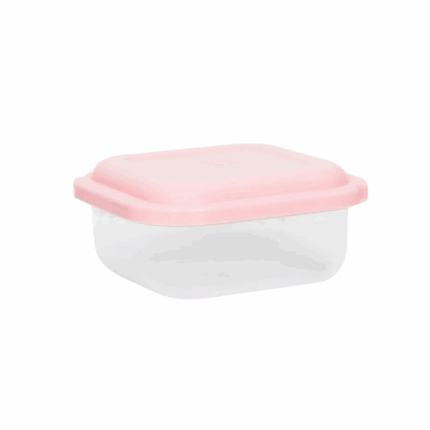 Plasvale vierkante bak van 500 ml met deksel, geschikt voor voedselopslag en huishoudelijk gebruik