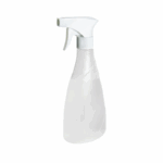 Plasvale plastic sprayfles van 550 ml met witte sproeikop, geschikt voor huishoudelijk en cosmetisch gebruik