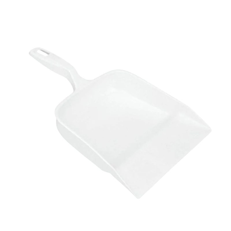 7891115005287 Plasvale kunststof stofblik met brede opvangrand en handvat, geschikt voor huishoudelijk gebruik