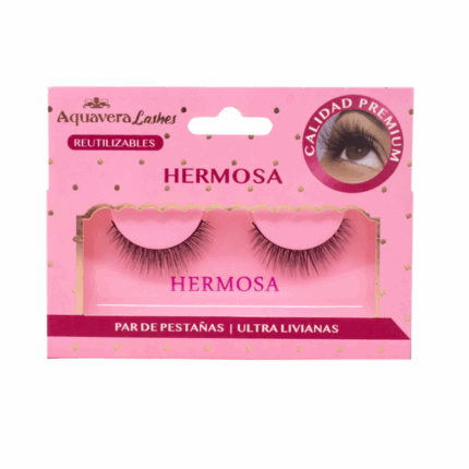 Aquavera Lashes Hermosa herbruikbare wimpers voor een natuurlijke en elegante look